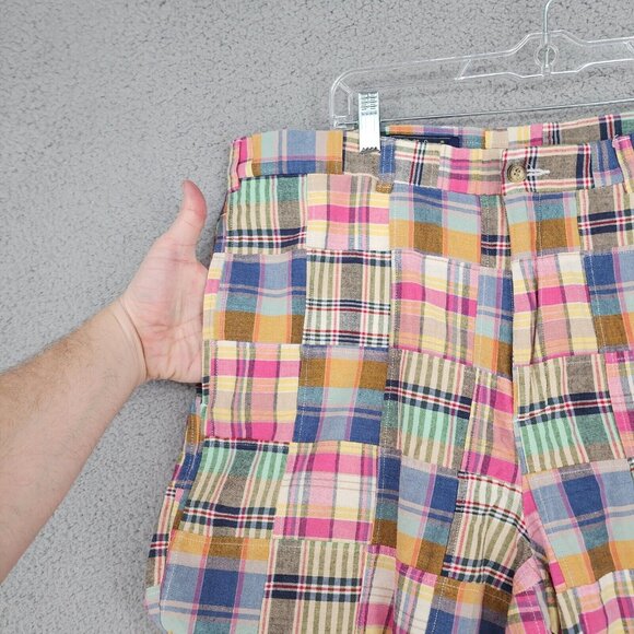 Bobby Jones Players Men's Patchwork Plaid Colorful Shorts Size 36 - Picture 10 of 15
